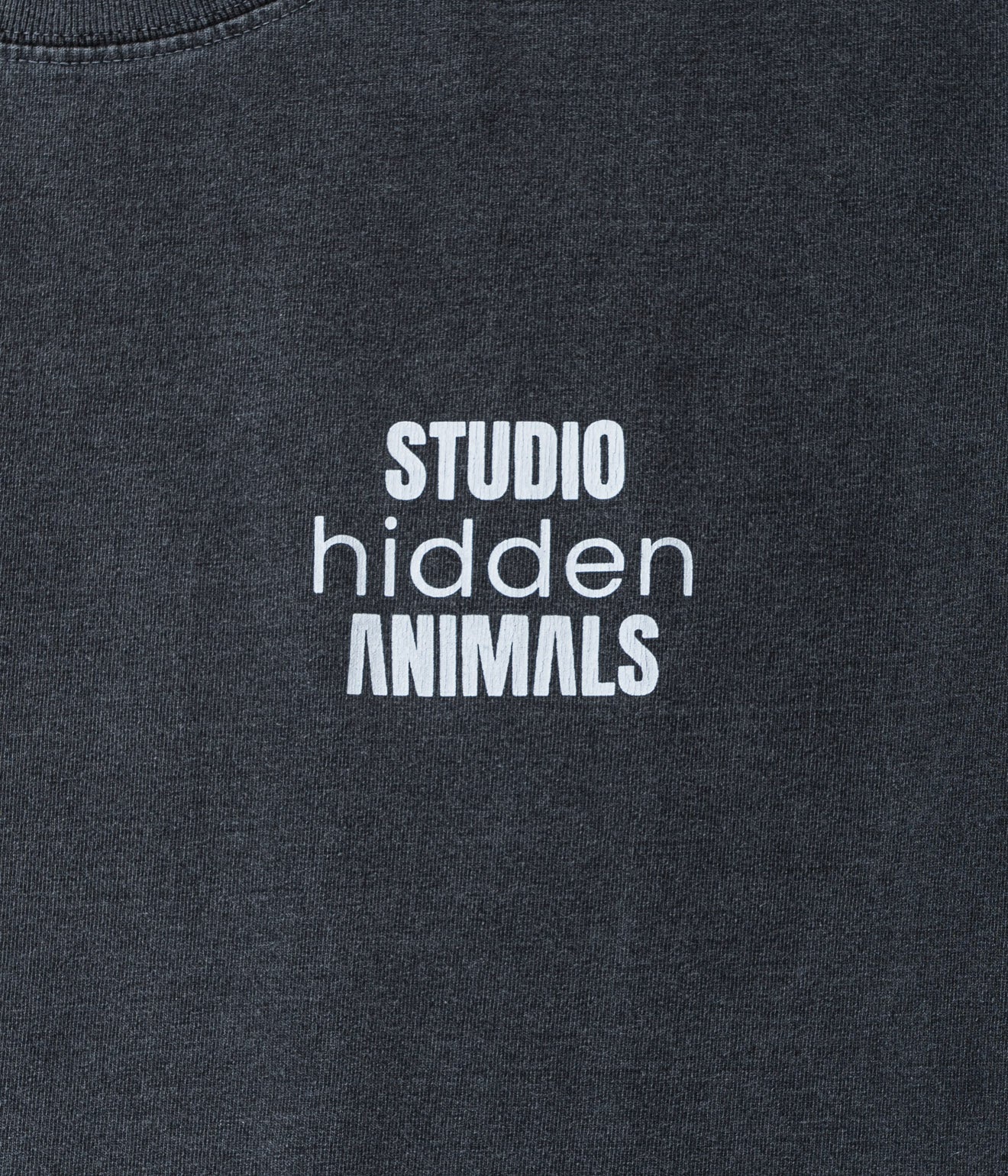 STUDIO ANIMALS × Studio-hidden “HOW TO MAKE” S/S T-Shirt Faded Black