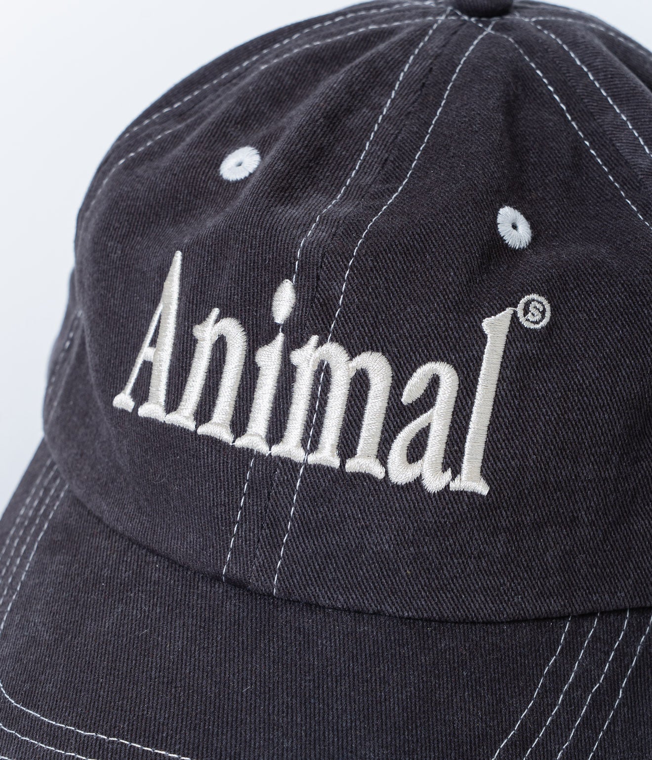 STUDIO ANIMALS “Animals Letter” Cap Charcoal
