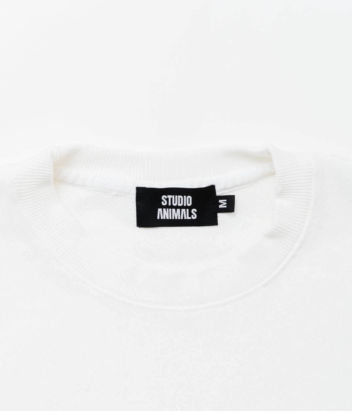 STUDIO ANIMALS "Animals Letter" SWEATSHIRT WHITE
