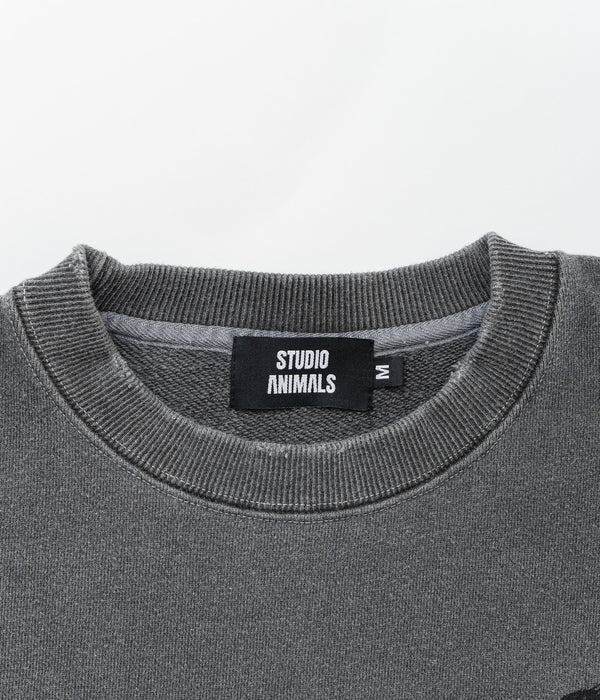 STUDIO ANIMALS "Cat" SWEATSHIRT FADED BLACK