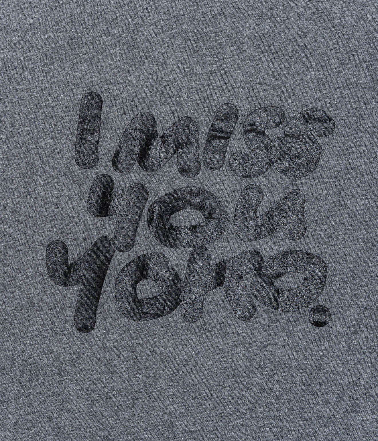 TODAY edition "I miss you yoko SS Tee" GRAPHITE.H