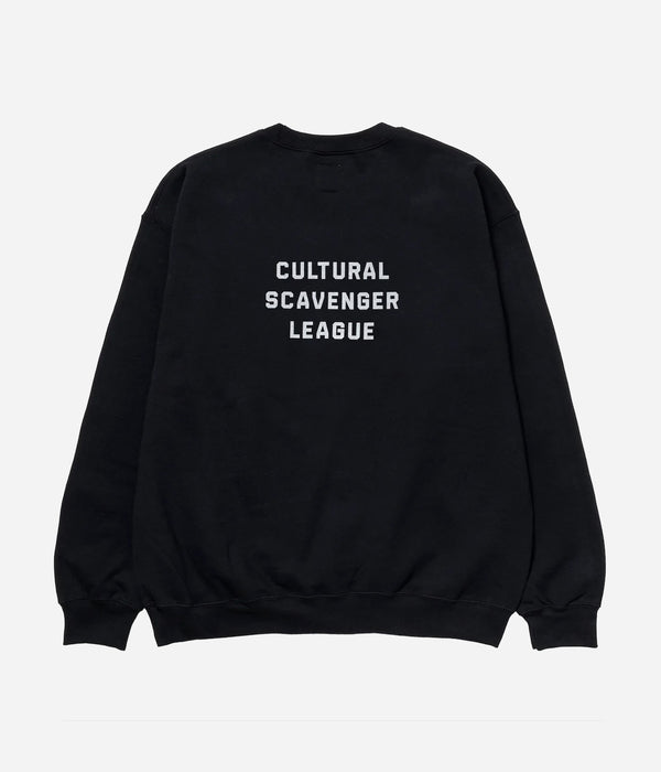 LOOSEJOINTS "SPECTATOR - 'OLD SPECTATOR LOGO' CREW NECK" BLACK