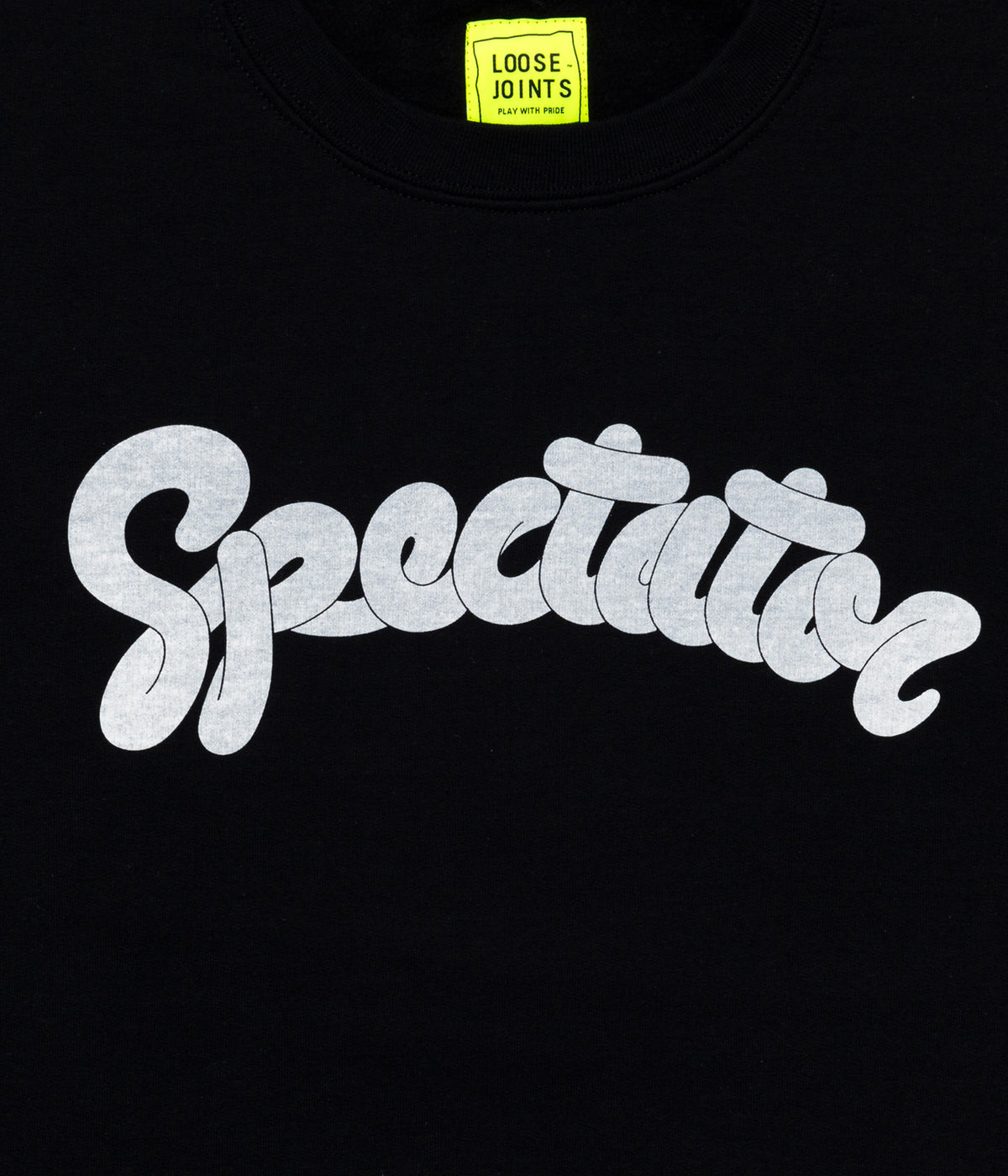 LOOSEJOINTS "SPECTATOR - 'OLD SPECTATOR LOGO' CREW NECK" BLACK