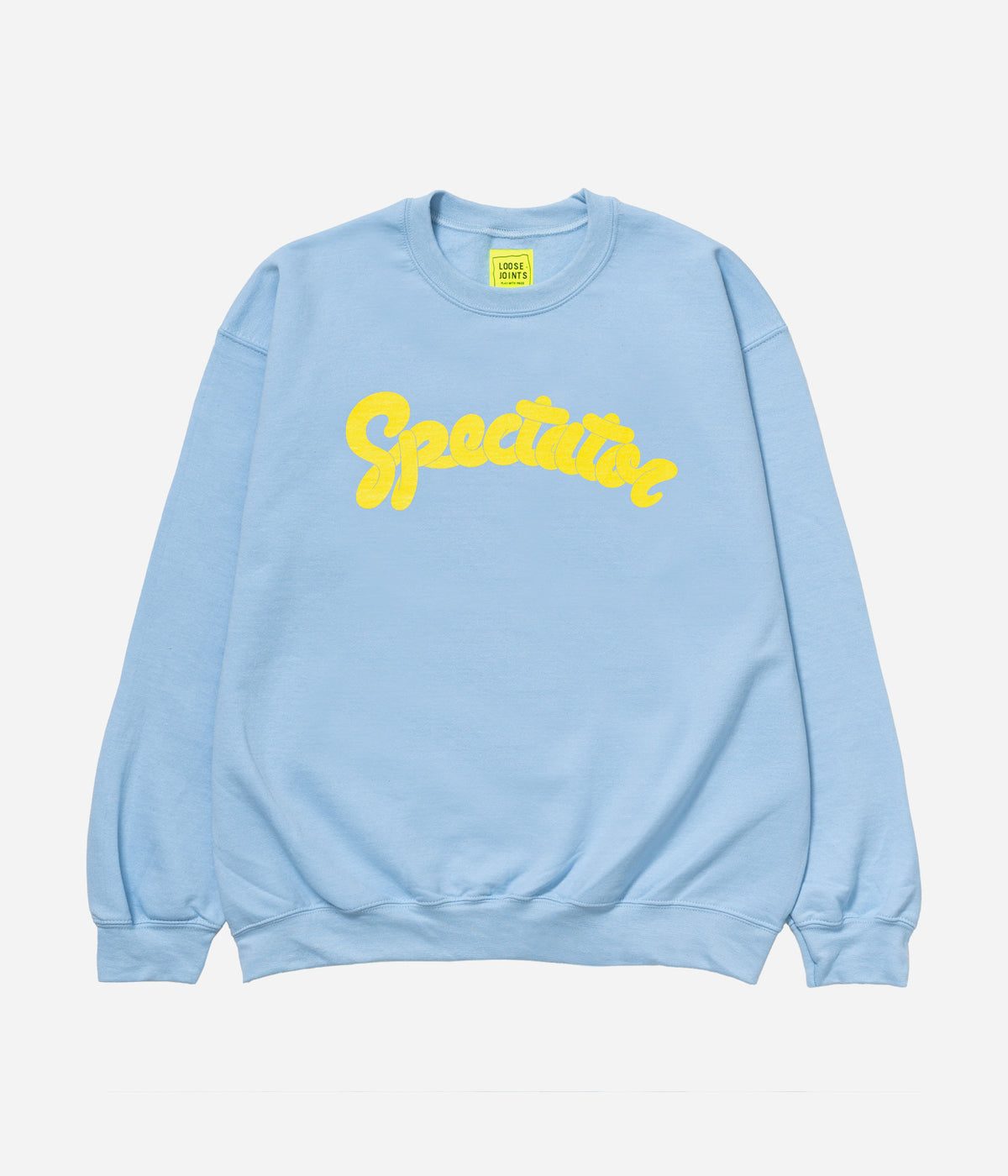 LOOSEJOINTS "SPECTATOR - 'OLD SPECTATOR LOGO' CREW NECK" LIGHT BLUE