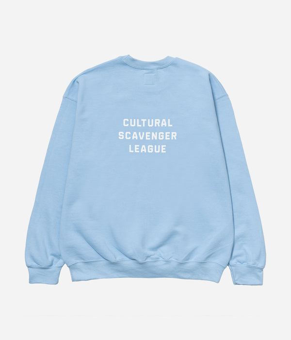 LOOSEJOINTS "SPECTATOR - 'OLD SPECTATOR LOGO' CREW NECK" LIGHT BLUE