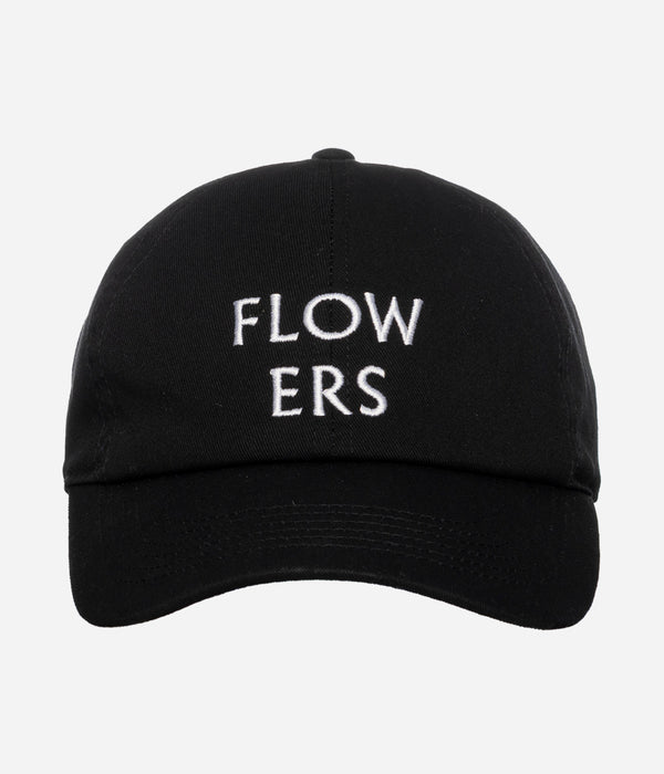 LOOSEJOINTS "NORITERU MINEZAKI - 'FLOWERS' BASEBALL CAP" BLACK