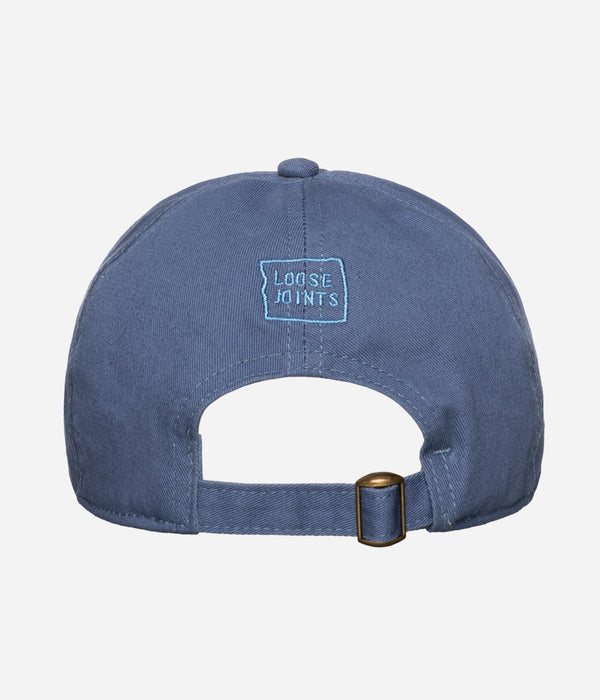 LOOSEJOINTS "NORITERU MINEZAKI - 'FLOWERS' BASEBALL CAP" G.BLUE