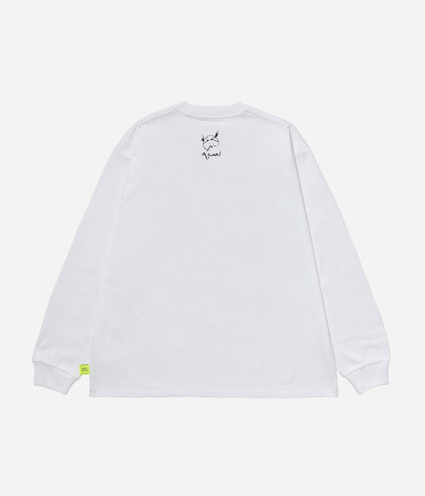 LOOSEJOINTS "NOBUYOSHI ARAKI 'FLOWERS' L/S T" WHITE