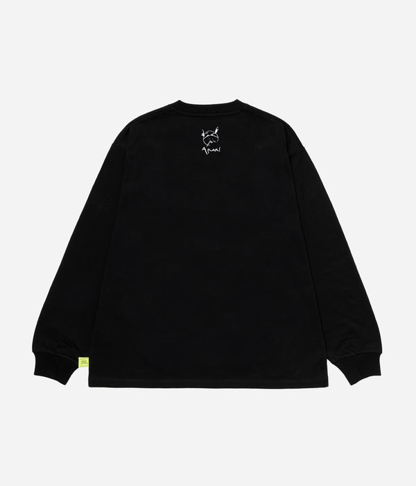 LOOSEJOINTS "NOBUYOSHI ARAKI 'FLOWERS' L/S T" BLACK