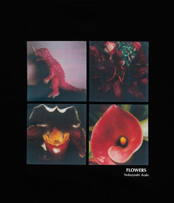 LOOSEJOINTS "NOBUYOSHI ARAKI 'FLOWERS' L/S T" BLACK