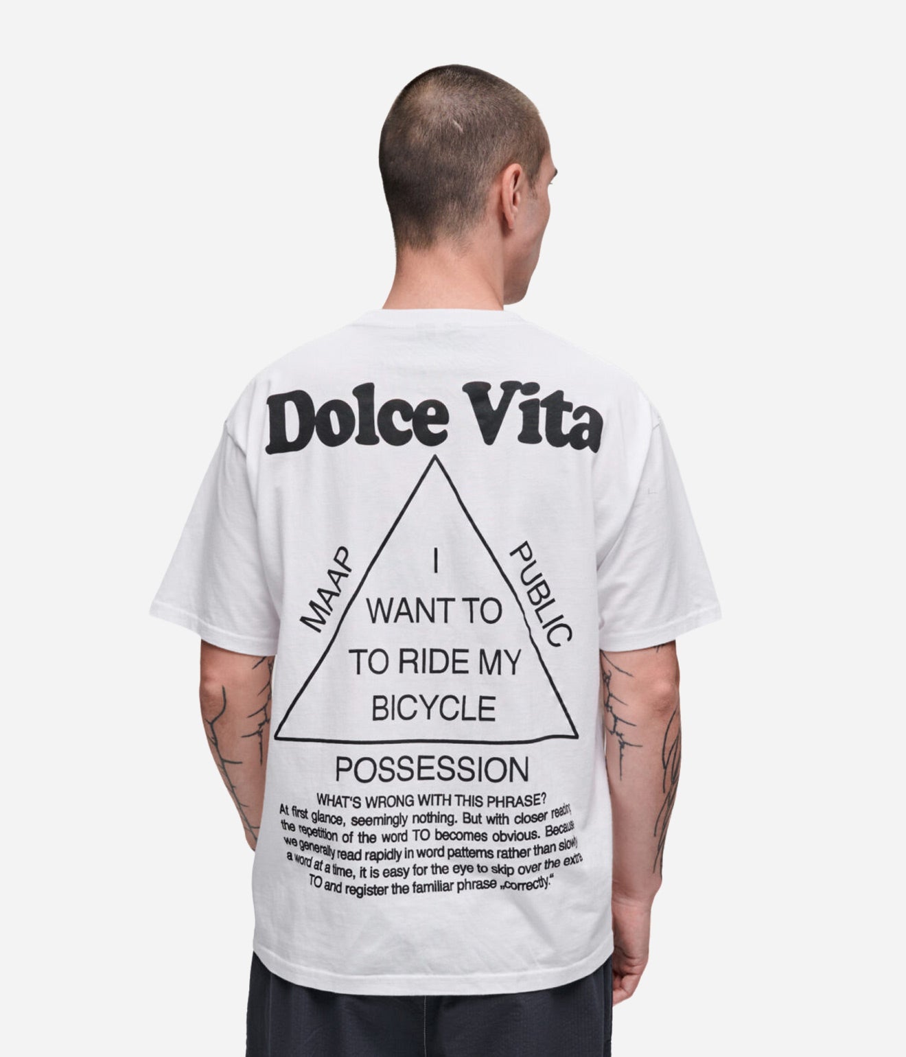 Public Possession & MAAP "Dolce Vita" T-Shirt White