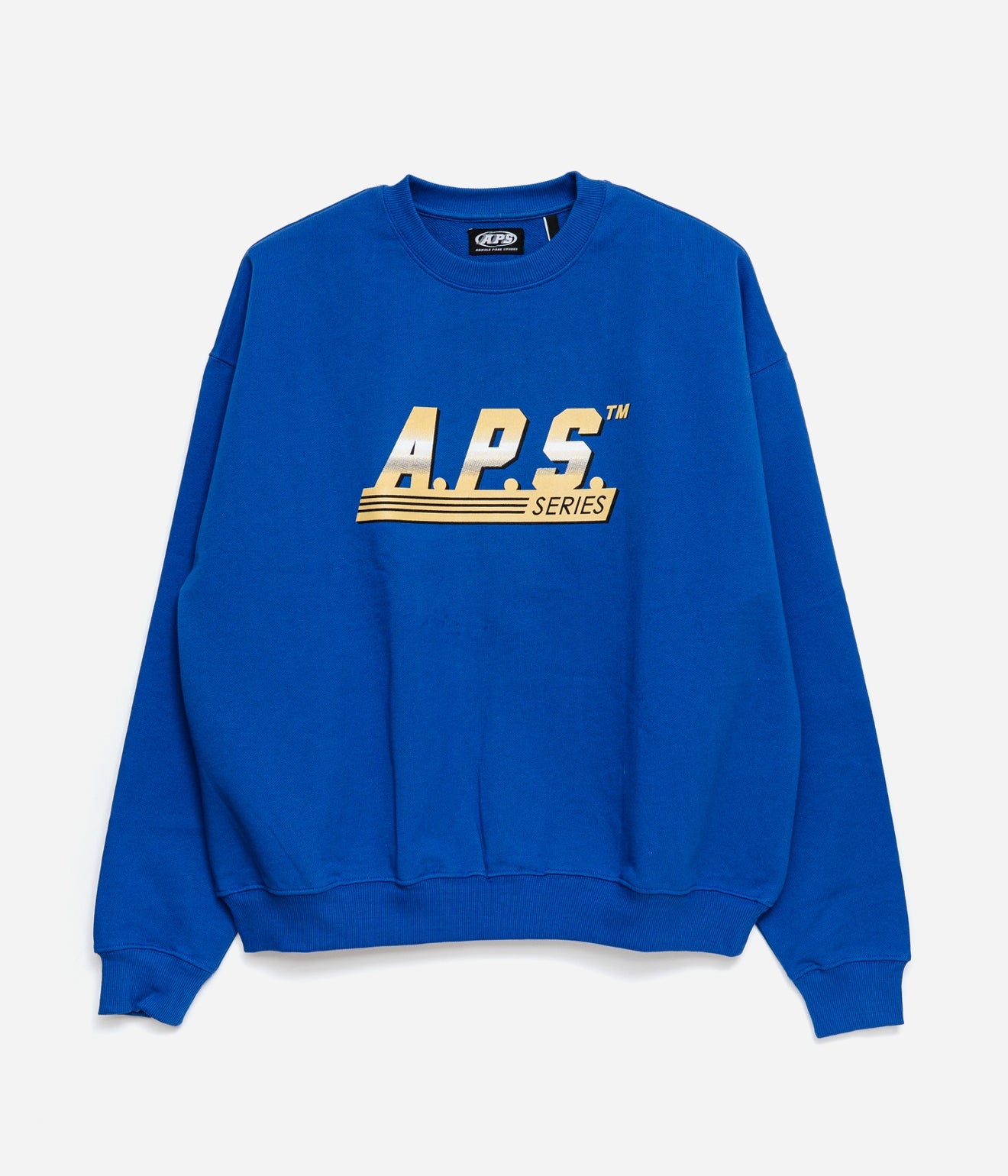 Arnold Park Studios "APS SERIES CREWNECK" COBALT BLUE - WEAREALLANIMALS