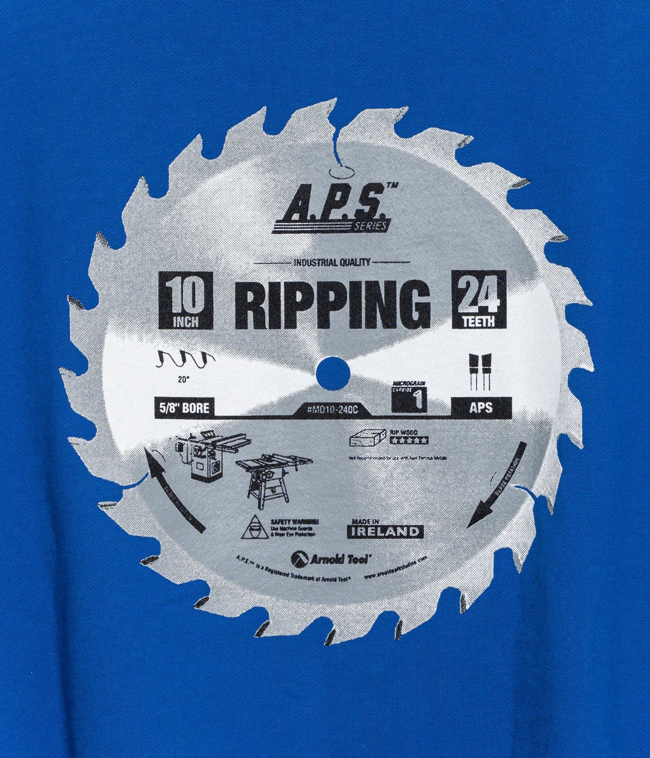 Arnold Park Studios "APS SERIES CREWNECK" COBALT BLUE - WEAREALLANIMALS