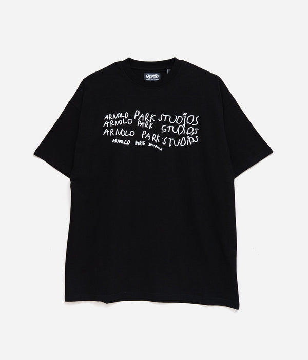 Arnold Park Studios "IMAGINARY FRIENDS SHORT SLEEVE" BLACK - WEAREALLANIMALS