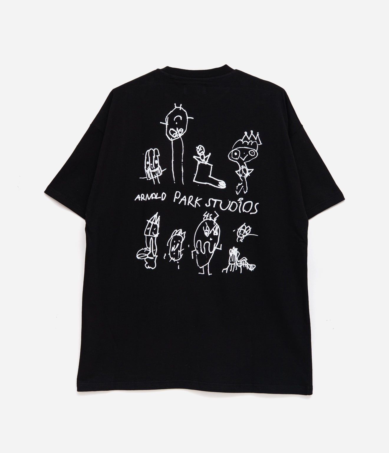 Arnold Park Studios "IMAGINARY FRIENDS SHORT SLEEVE" BLACK - WEAREALLANIMALS