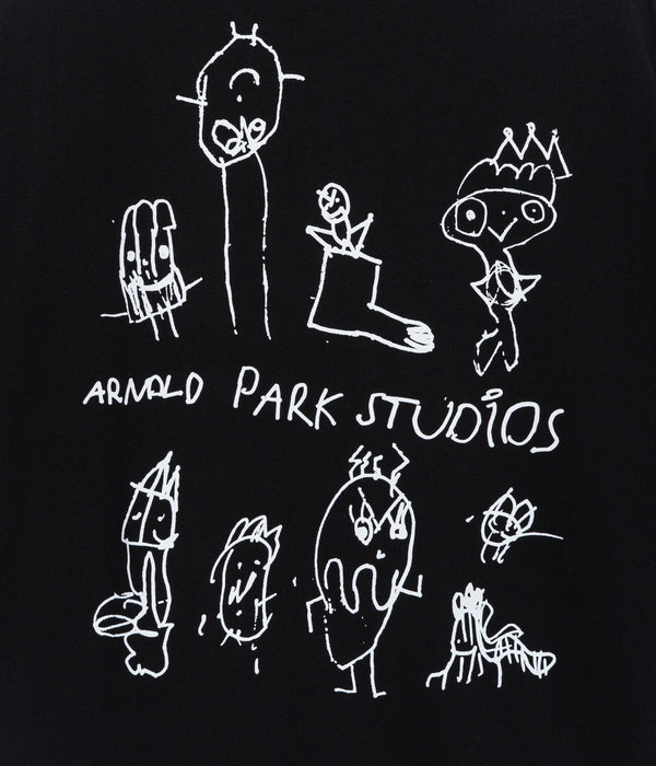 Arnold Park Studios "IMAGINARY FRIENDS SHORT SLEEVE" BLACK - WEAREALLANIMALS