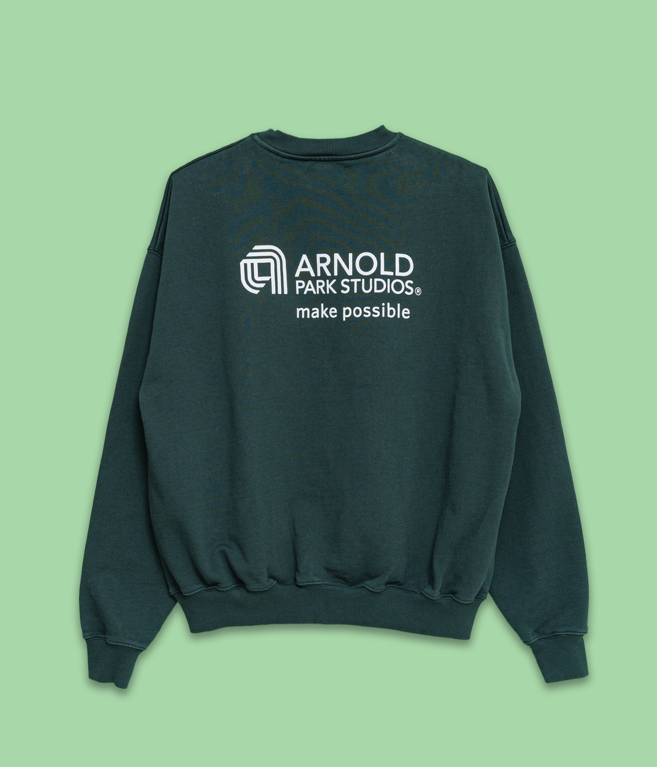 Arnold Park Studios "SEMICONDUCTOR MULTI LOGO CREW" FOREST GREEN - WEAREALLANIMALS