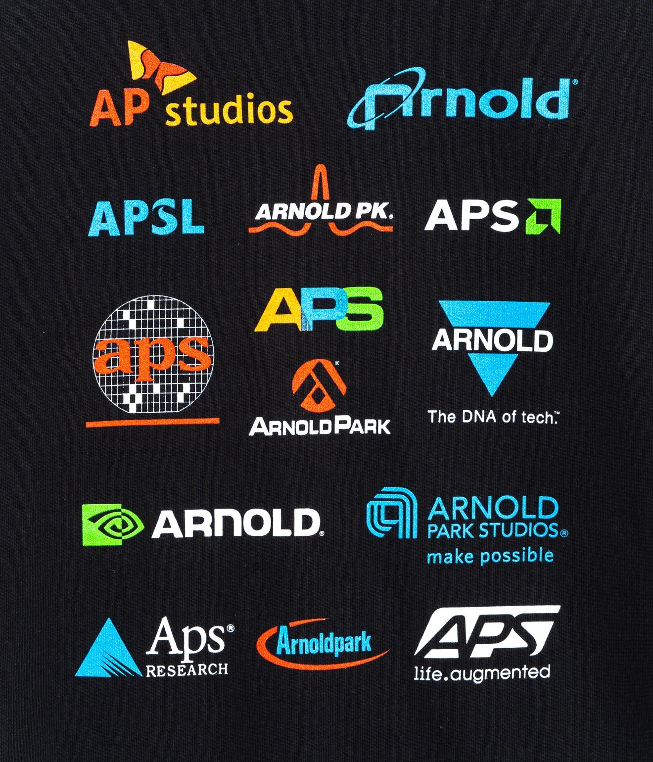 Arnold Park Studios "SEMICONDUCTOR MULTI LOGO LONGSLEEVE" BLACK - WEAREALLANIMALS