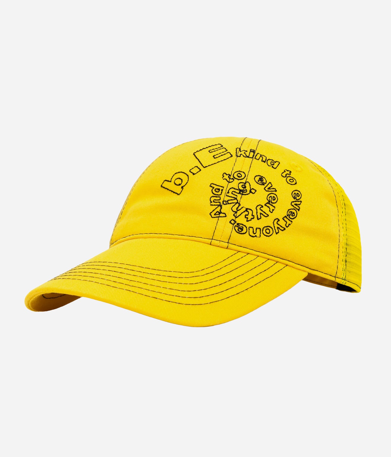 b.Eautiful "B-Turn Low Profile Hat" Washed Yellow / Yellow / Black