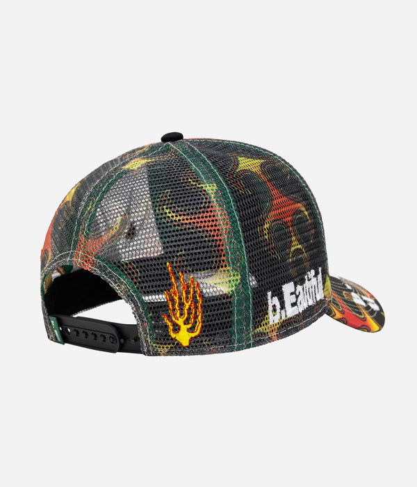 b.Eautiful "Biyu Hat" Red Flame / Black