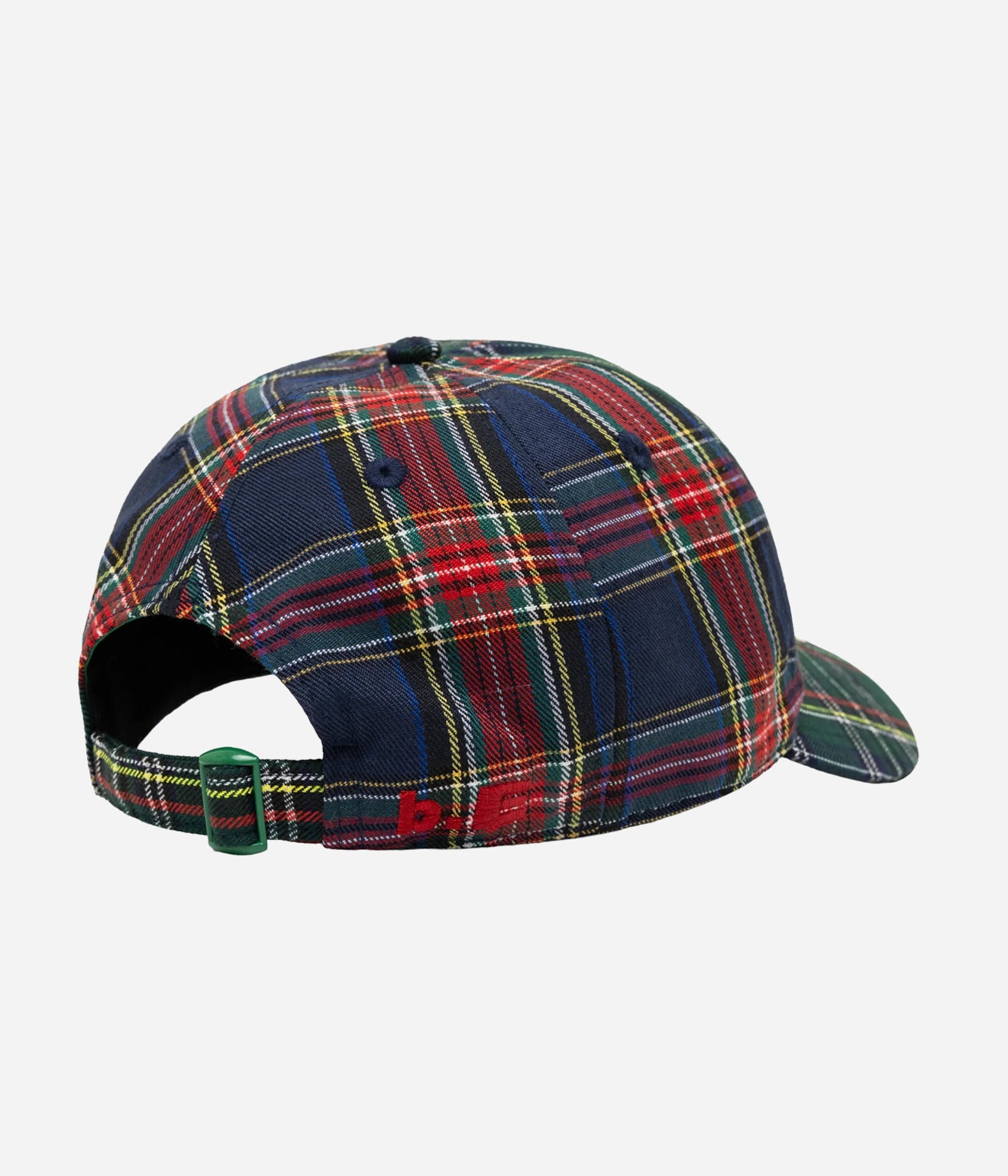 b.Eautiful "Empty Low Profile Hat" Green Plaid / Navy Plaid