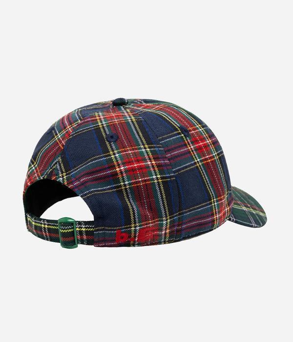 b.Eautiful "Empty Low Profile Hat" Green Plaid / Navy Plaid