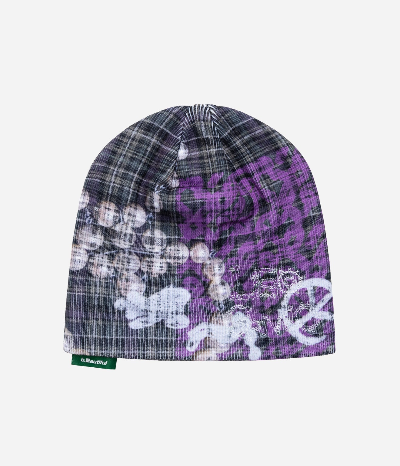 b.Eautiful x LEO GON’DO "Plaid Beanie" Grey