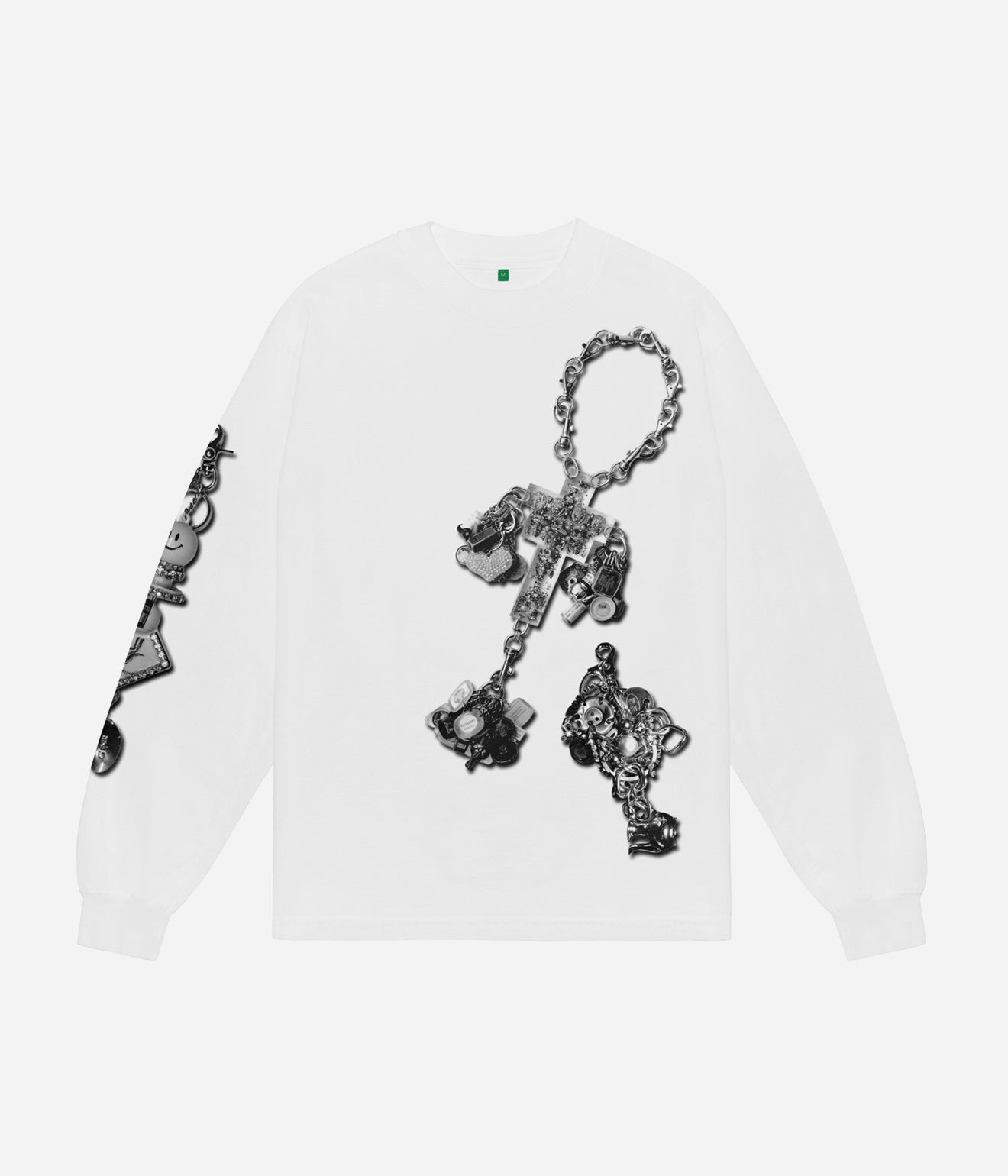 b.Eautiful x LEO GON’DO "Chains LS Shirt" White