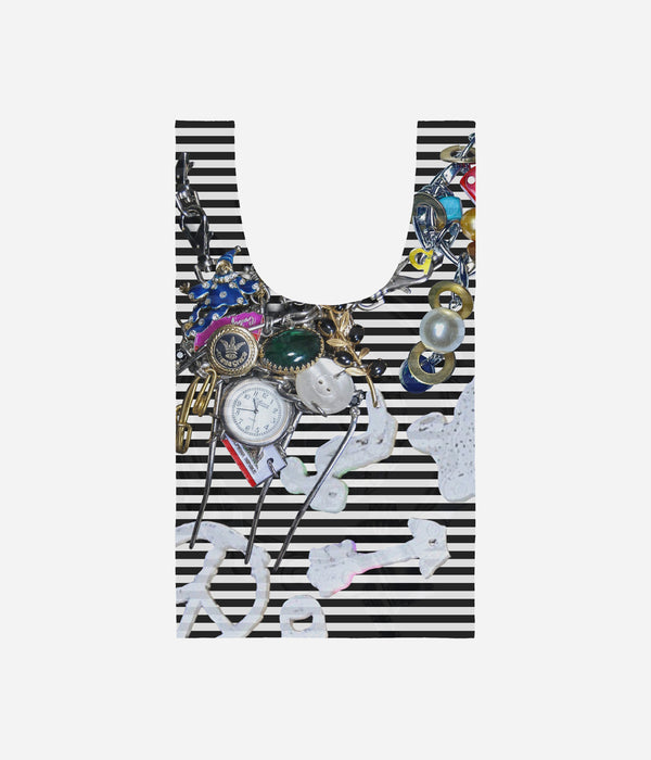 b.Eautiful x LEO GON’DO "Chains Reusable Bag Standard" Black / White