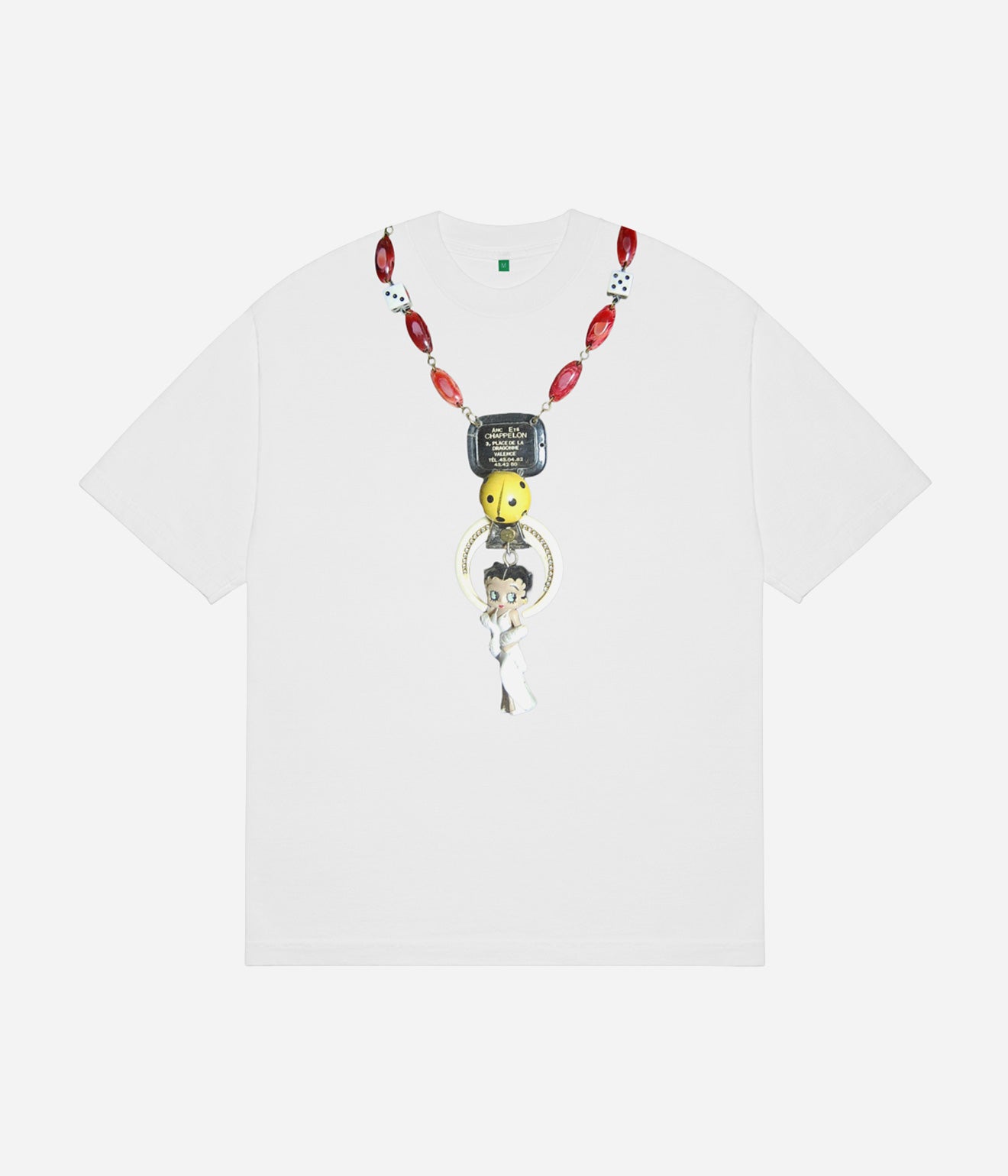 b.Eautiful x LEO GON’DO "Smile T-Shirt" White