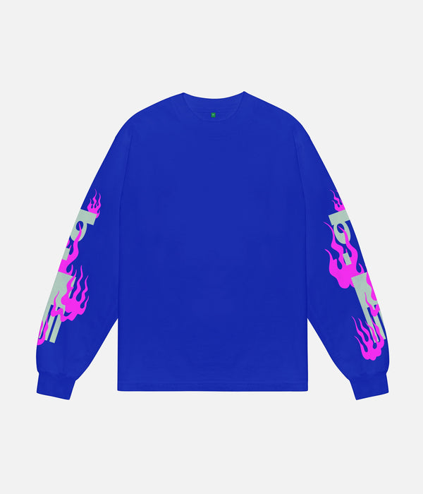 b.Eautiful "Nagano LS Shirt" Cobalt Blue
