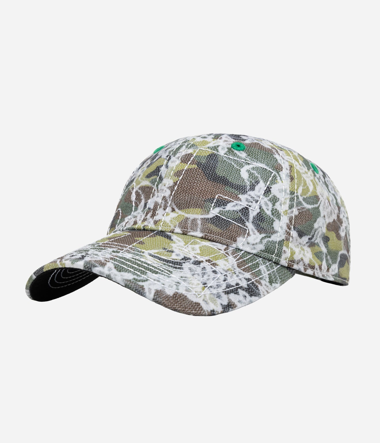 b.Eautiful "Vapor Low Profile Hat" Lace Camo / White