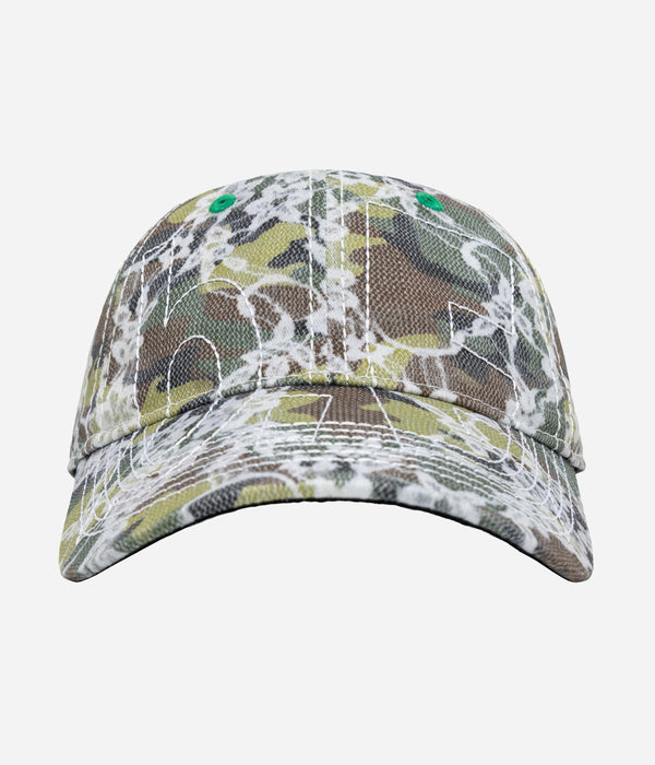 b.Eautiful "Vapor Low Profile Hat" Lace Camo / White