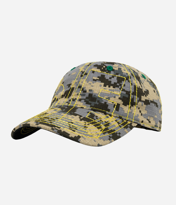 b.Eautiful "Vapor Low Profile Hat" Mojave Digicamo / Yellow