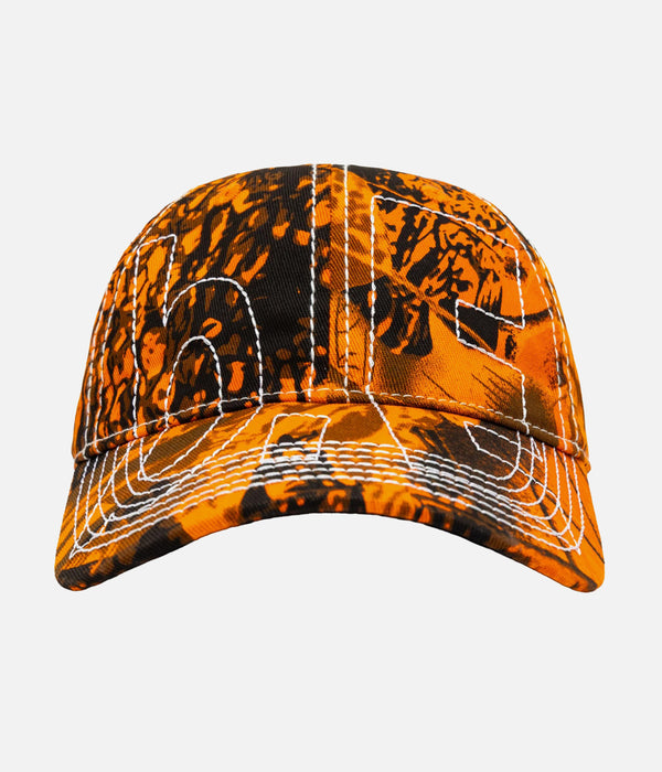 b.Eautiful "Vapor Low Profile Hat" Orange Camo / White