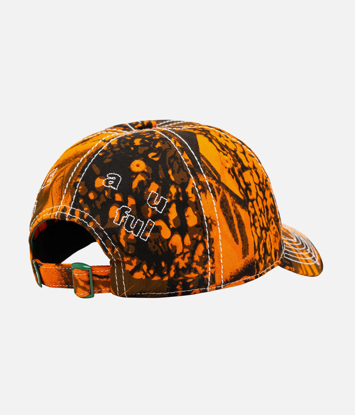 b.Eautiful "Vapor Low Profile Hat" Orange Camo / White