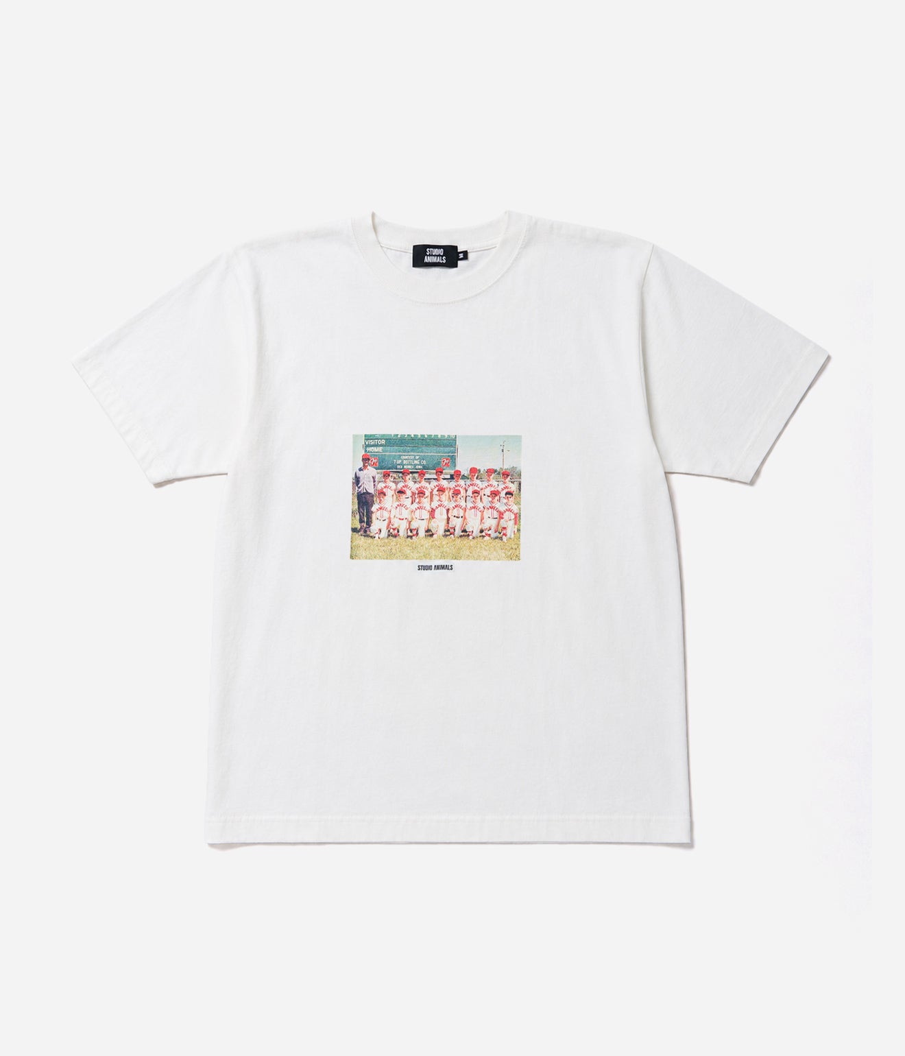 STUDIO ANIMALS “Baseball” S/S T-Shirt Natural