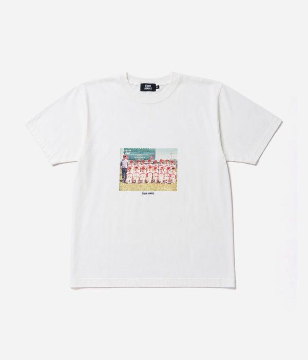 STUDIO ANIMALS “Baseball” S/S T-Shirt Natural