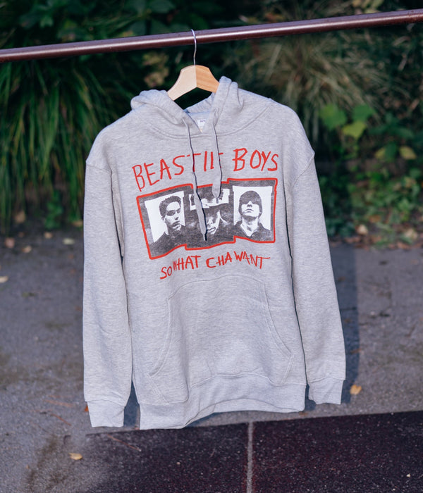 BEASTIE BOYS "SO WHAT CHA WANT" P/O HOODIE H.GREY - WEAREALLANIMALS