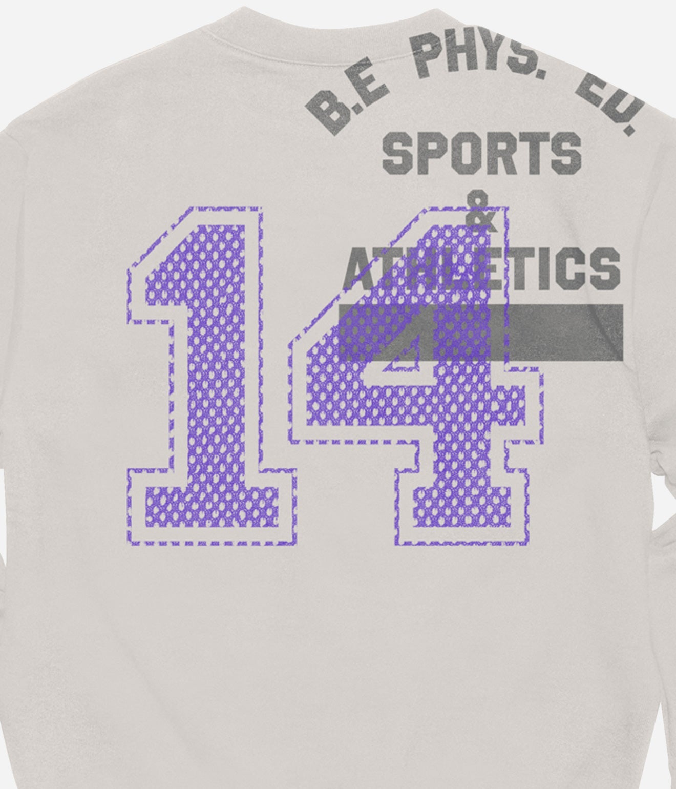 b.Eautiful "Active Crewneck Sweatshirt" Cement - WEAREALLANIMALS