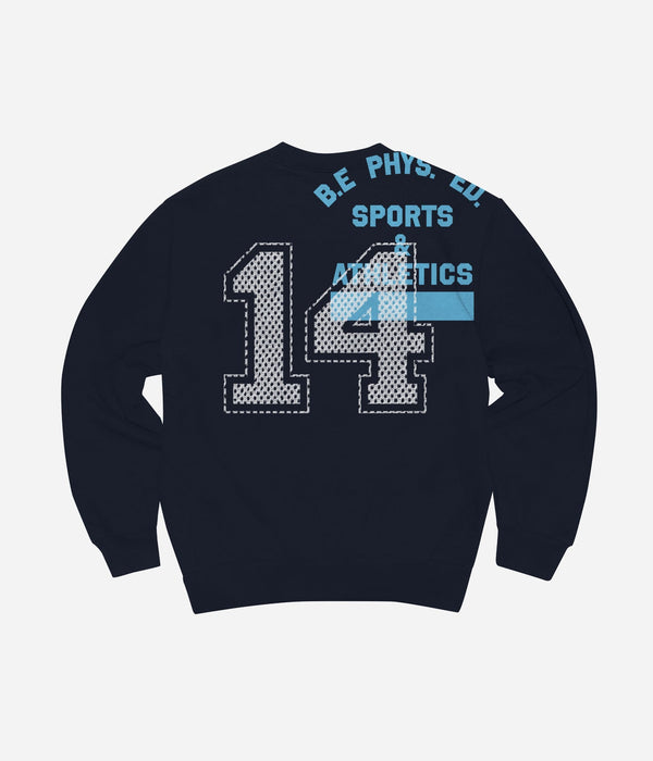 b.Eautiful "Active Crewneck Sweatshirt" Navy - WEAREALLANIMALS