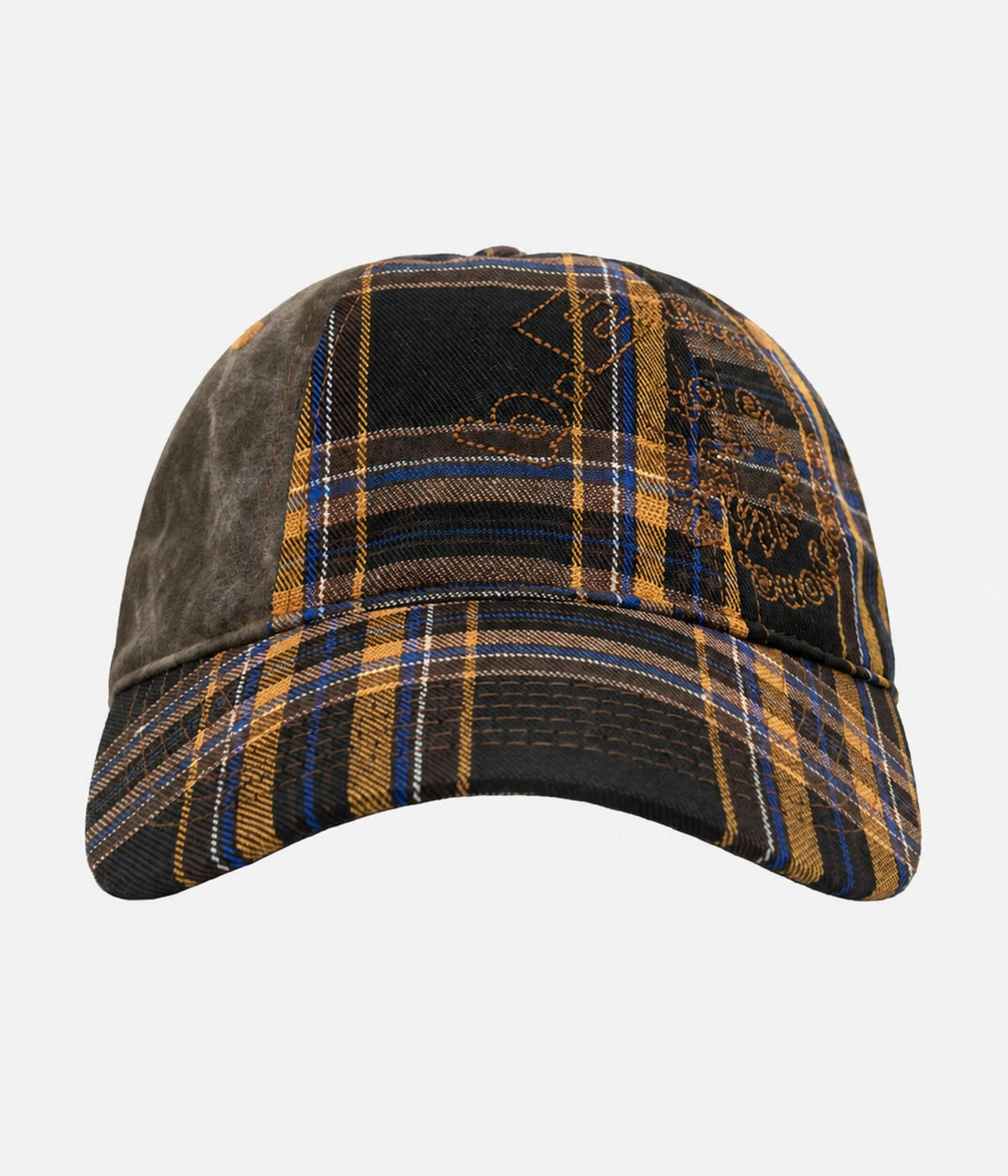 b.Eautiful "B-Turn Low Profile Hat" Brown Plaid - WEAREALLANIMALS