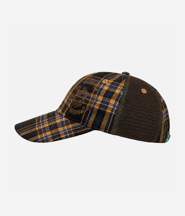 b.Eautiful "B-Turn Low Profile Hat" Brown Plaid - WEAREALLANIMALS
