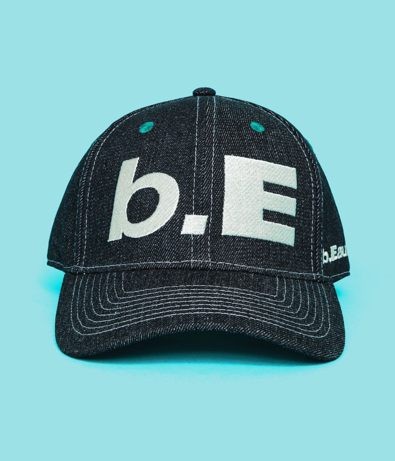 b.Eautiful "b.E Hat" Black Denim / Off - White - WEAREALLANIMALS