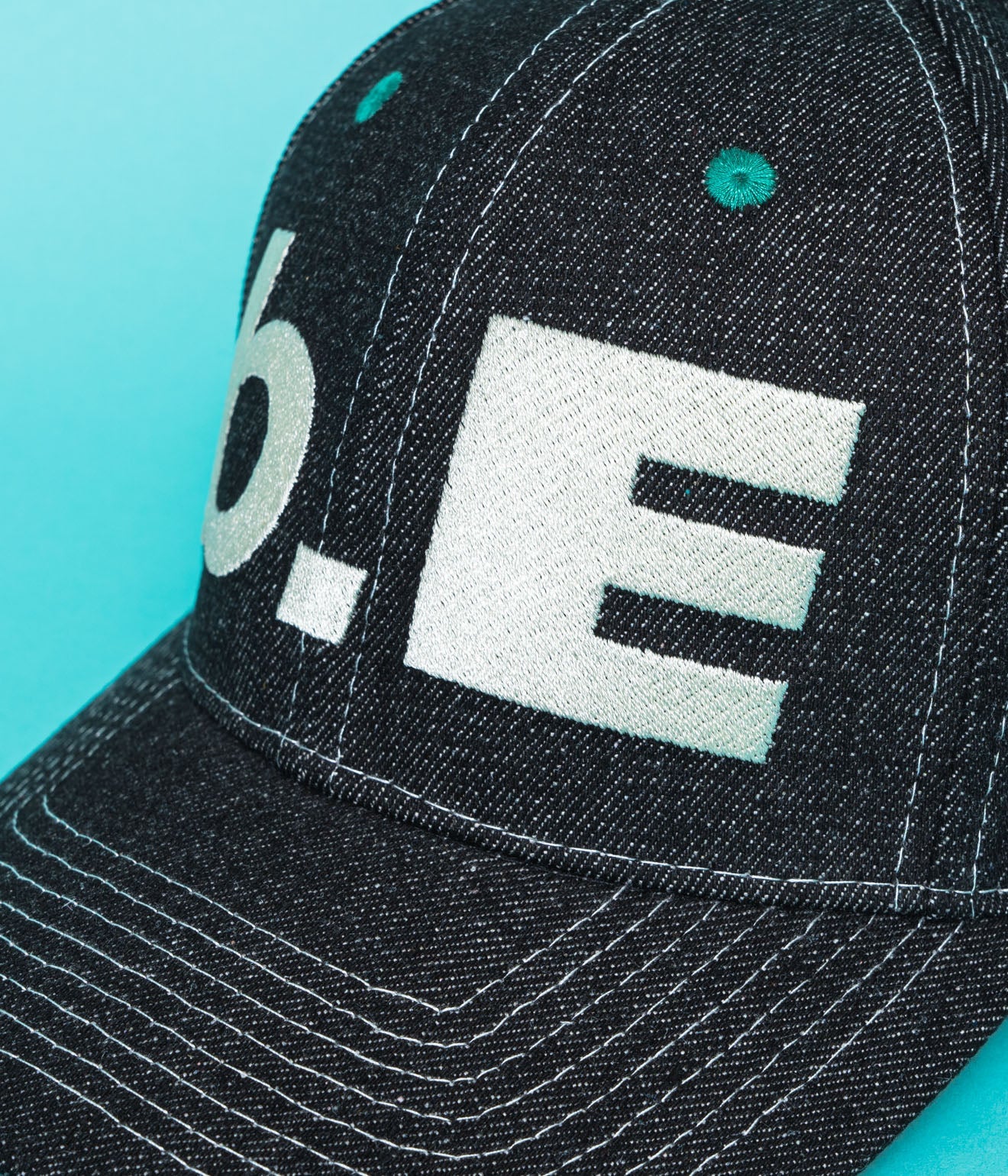 b.Eautiful "b.E Hat" Black Denim / Off - White - WEAREALLANIMALS