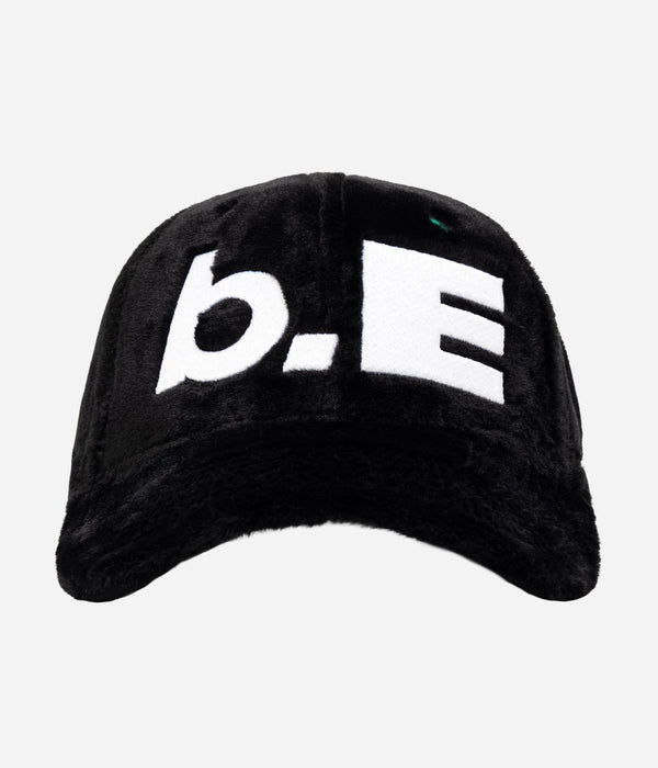 b.Eautiful "b.E Hat" Black Plush / White - WEAREALLANIMALS
