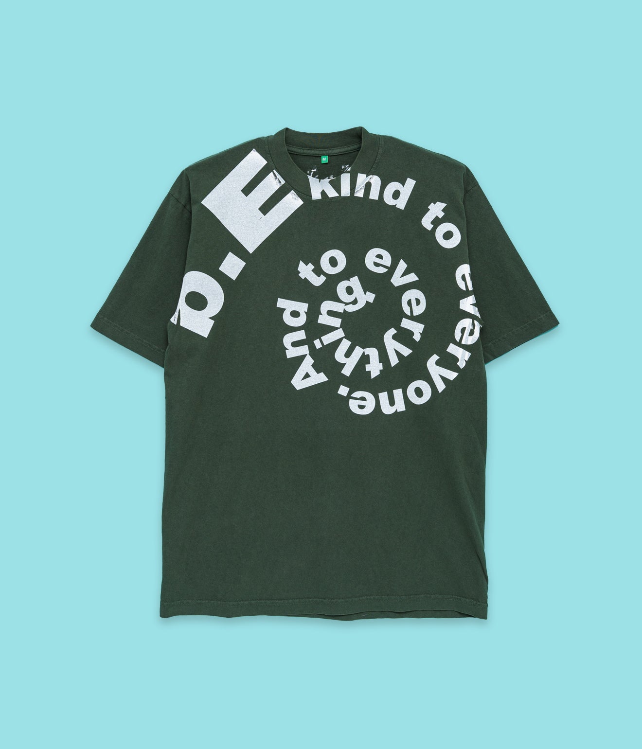 b.Eautiful "b.E kind Swirl T-Shirt" Green - WEAREALLANIMALS