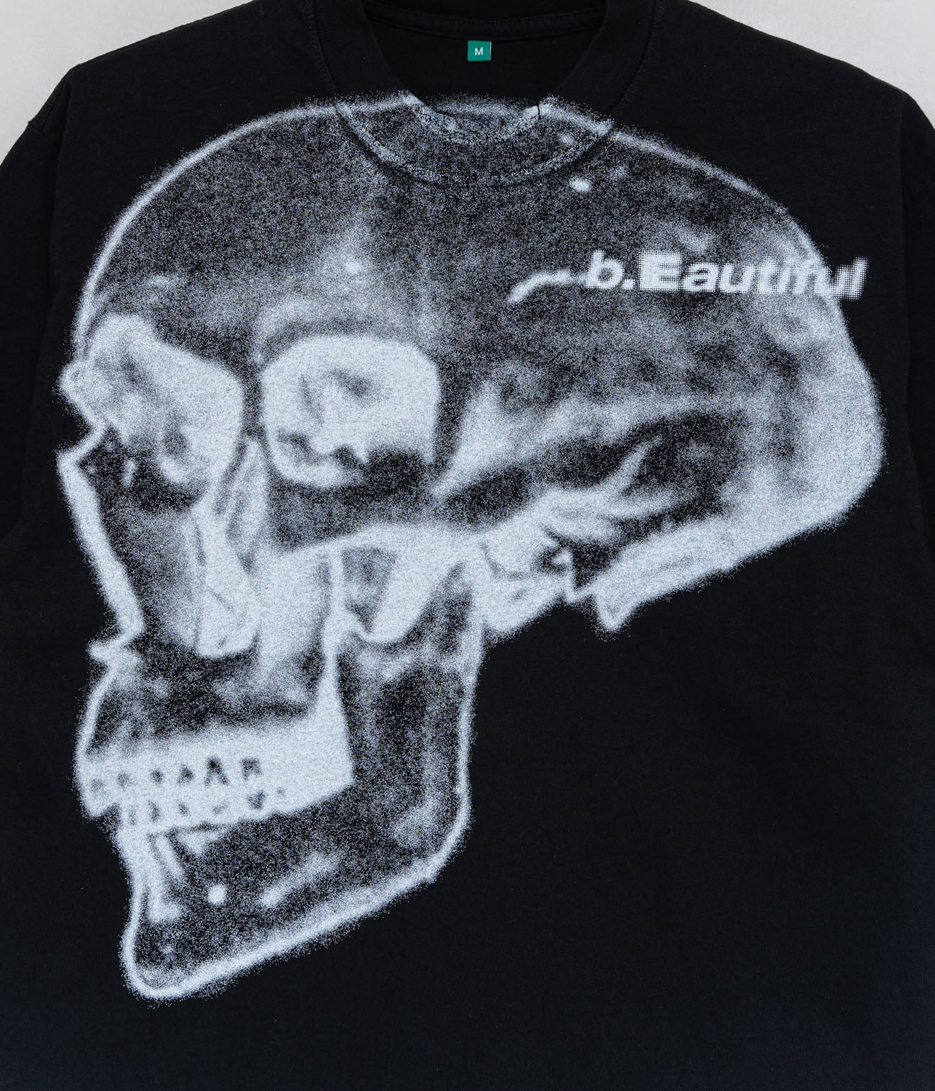 b.Eautiful "b.Eautiful x Shiga Skull T-Shirt" Black - WEAREALLANIMALS