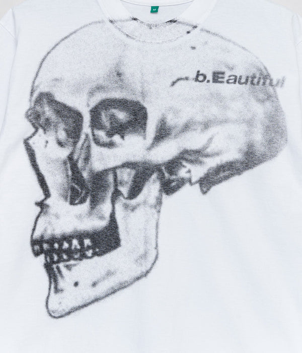 b.Eautiful "b.Eautiful x Shiga Skull T-Shirt" White - WEAREALLANIMALS