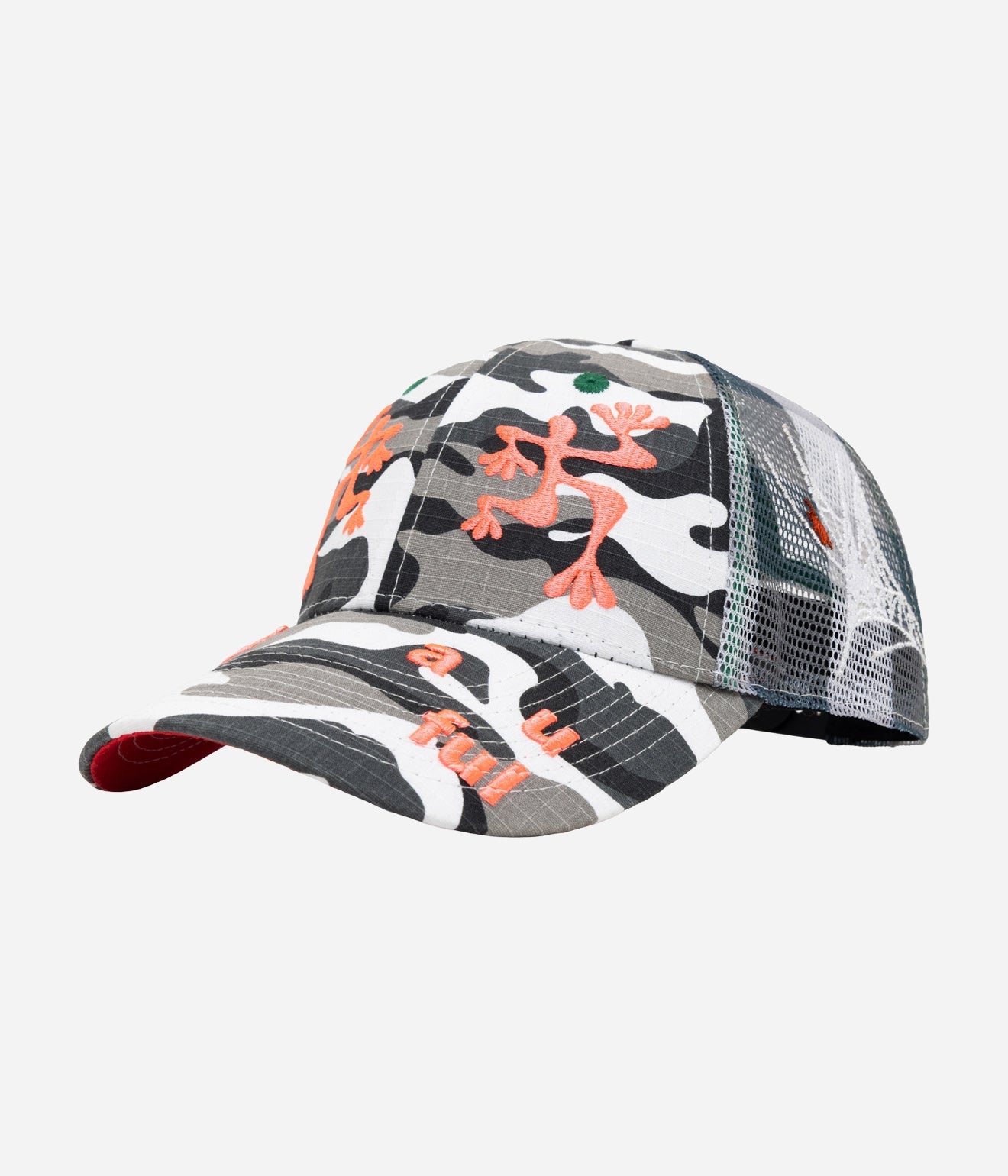 b.Eautiful "Biyu Hat" Black White Camo / Buffalo Check - WEAREALLANIMALS